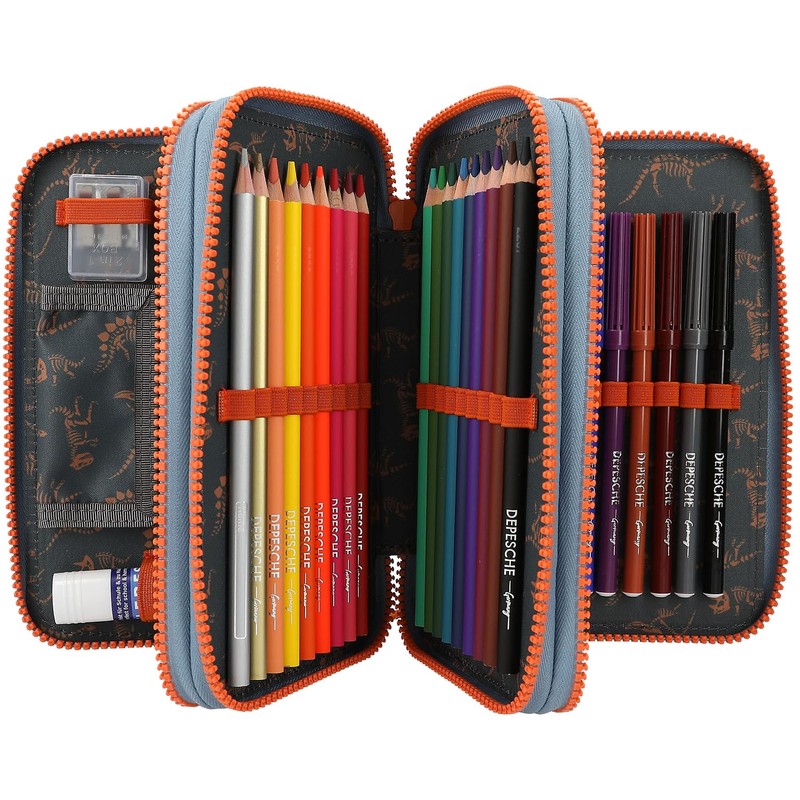 Depesche Roar 11756 Dino World 3-Compartment Pencil Case
