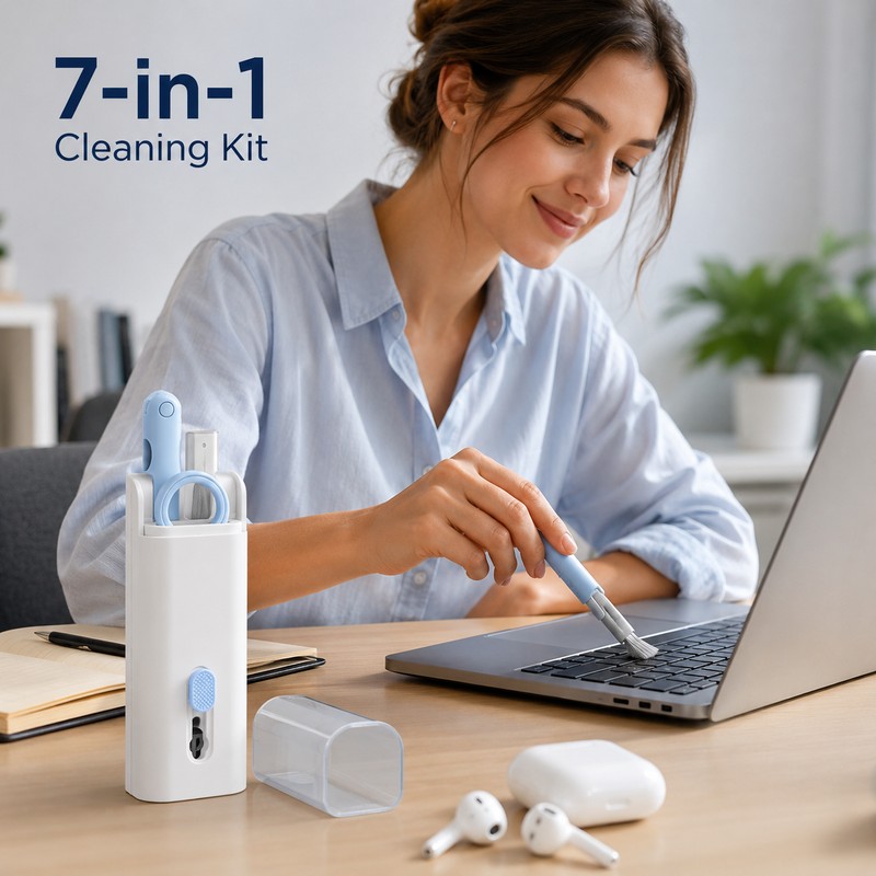 7-in-1 Electronic Cleaning Kit for Laptop & Devices – Multifunctional
