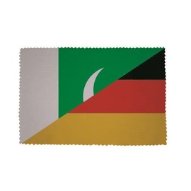 U24 Glasses Cleaning Cloth Pakistan-Germany Flag Glass Cleaning Cloth Microfibre Cloth