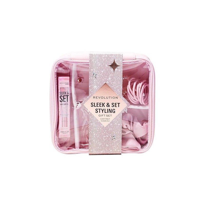 Revolution Hair Sleek & Set Styling Gift Set, All-in-One Styling