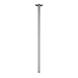OFFO Shower Arm with Flange, 24 Inches Ceiling Mount Replacement Rain Shower Head Straight Arm Ceiling-Mounted For Fixed Shower Head & High Pressure Rain, Chrome