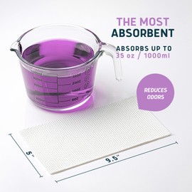 Lunderg Lavender Scented Super Absorbent Commode Pads - Medical Grade Value Pack 250 Count - for Disposable Bedside Commode Liners, Adult Chairs, Portable Buckets & Camping Toilet Bags - Light Scent