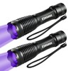COSOOS 2 Pack UV Flashlight Blacklight, 2 in 1 LED