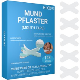 128x Mundpflaster gegen Schnarchen – Sanftes Anti-Schnarch Tape für besseren Schlaf & Nasenatmung – Hautfreundlich & sicher, optimale Haftung für die Nacht