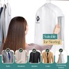 Premium 40” Short Cotton Garment Bag For Hanging Clothes And