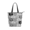 JSTEL Cat Tote Purse with Pockets,Canvas Tote Bag with Zipper,Cat
