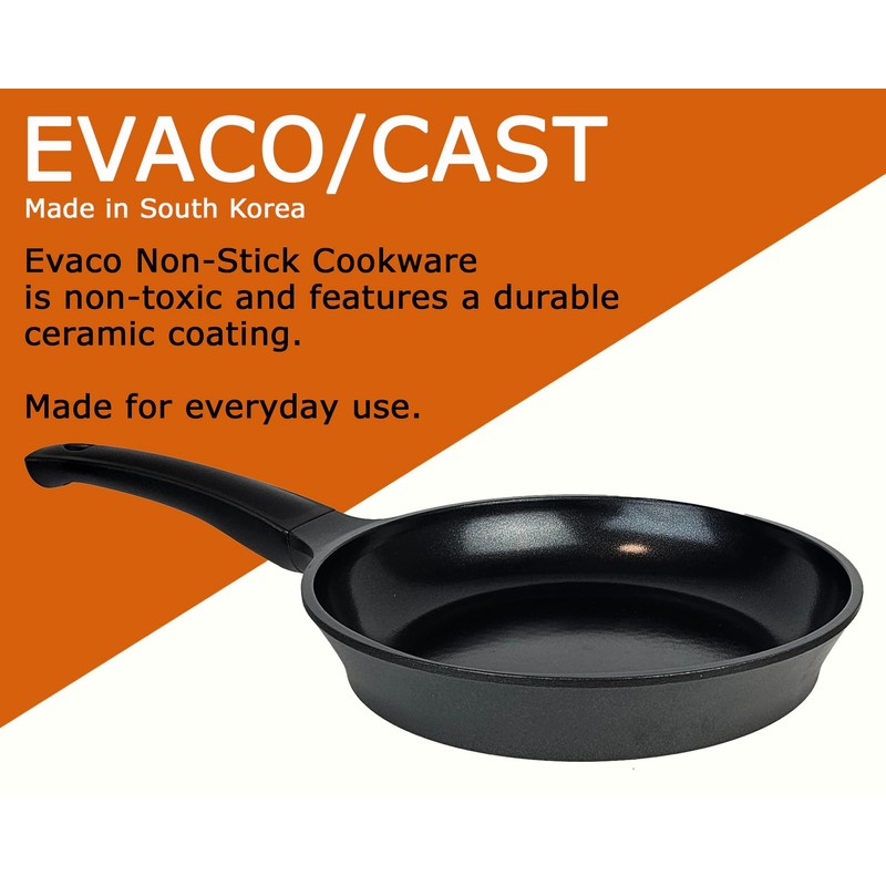 Evaco/Cast BIX Series Non-Stick Ceramic Fry Pan, 8" Omelet