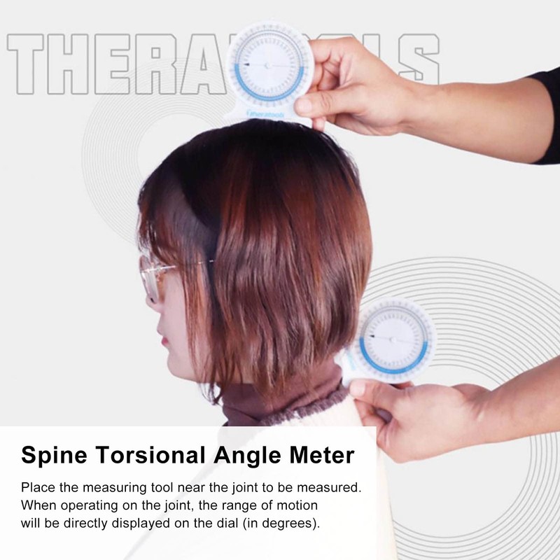 Tonsa Bubble Inclinometer Physiotherapy Tool, Therapy Inclinometer, Leakproof Motion Meter
