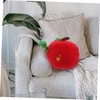 Hohopeti Realistic Apple Plush Throw Pillow Soft Fruit Stuffed Cushion