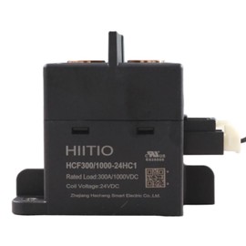 HIITIO High Voltage DC Relays Contactors Ceramic, 300A 1000Vdc High Voltage DC Contactor, ESS, EV Charging, EV/HEV, PV/Solar Power, Wind Power, UL Listed