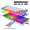 Snpurdiri 60% Wireless Gaming Keyboard and Mouse Combo,Rainbow Backlit Rechargeable