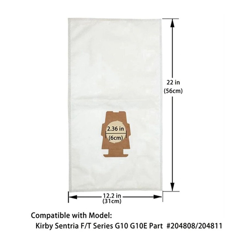 6 Pack Compatible With Kirby Vacuum Bag Style F For