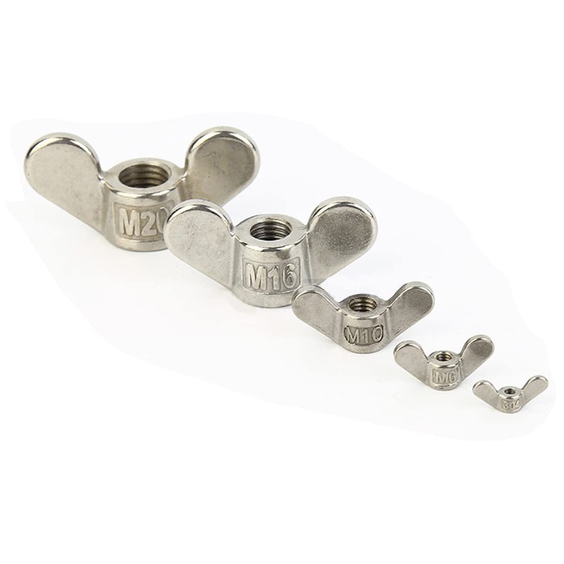 Wing Nuts M20 Stainless Steel Precision Cast Butterfly Nut Screws