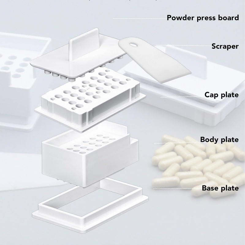 Capsule Filler, Highly Efficient 24-Hole Compact Capsule Powder Filling Plate