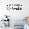 Vinyl Wall Art Decal - Home is Where The Heart