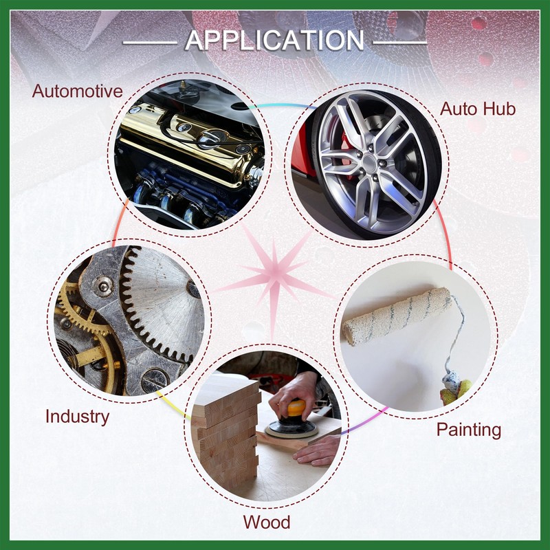 Motoforti 42 Pcs Sanding Discs Nylon Roll Lock Surface Coarse