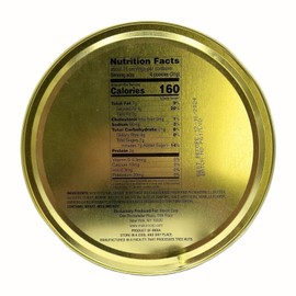 Heavenly Bites Danish Style Butter Cookies in Metal Tin 12 Ounce