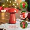 ZHIYUXI Red Jasper Crystal Mushroom Sculpture Healing Red Stones Mini