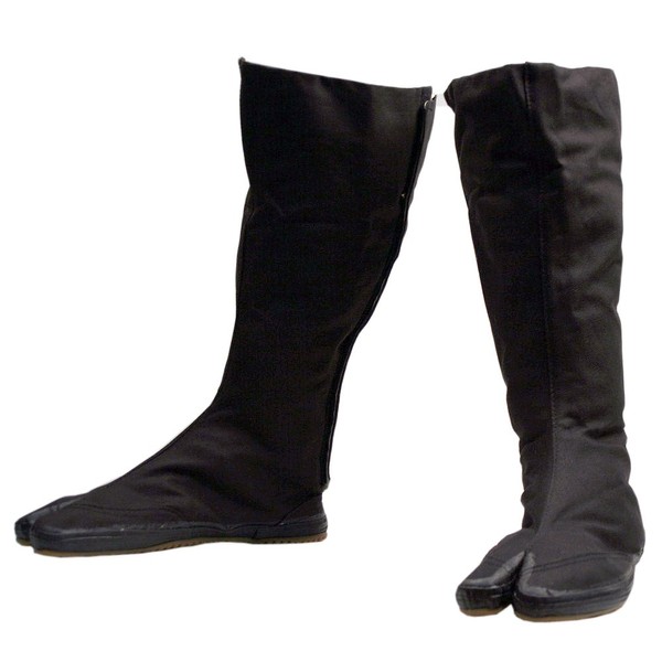 Ace Martial Arts Supply Ninja Tabi Boots, Black Jikatabi (Outdoor Tabi) - 6.5