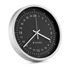 Navaris 24 Hour Wall Clock - 11.8" Analog Military Time