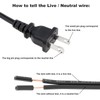 RTNLIT 8FT Black Lamp Cord with On/Off Button Switch and
