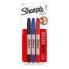 3 Marcador Permanente Sharpie Doble Punta Negro/azul/rojo