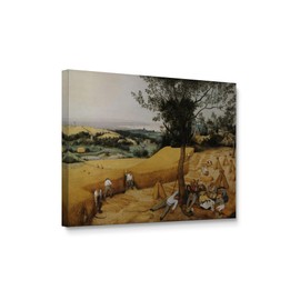 Niwo ART - The Harvesters, World's Most Famous Paintings Series, Canvas Wall Art Home Decor, Gallery Wrapped, Stretched, Framed Ready to Hang (16"x12"x1.5")