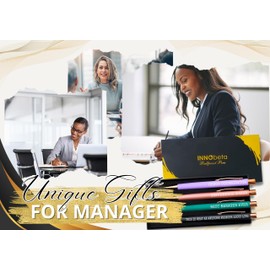 InnoBeta Manager Gifts for Wowen, Ballpoint Pen Set of 4, Gifts for Manager on Birthday and Christmas, Boss Lady Gifts, Perfect Gifts for National Boss's Day, retirement and anniversary