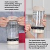 Complete Sourdough Starter Kit – Glass Jar with Lid, Kitchen