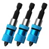 3pcs Adjustable Screw Depth Magnetic Screwdriver Bit Holder 1/4" Hex