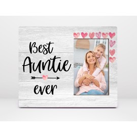 Orchroma Aunt Gifts Picture Frames,Best Auntie Ever,Mother's Day Christmas Birthday Gifts for Aunt from Niece Nephew,Auntie Gift Ideas,Wall Tabletop 8x10 Picture Frames
