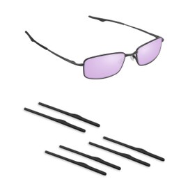 Handwith 3 Pairs Soft Silicone Sunglass Ear Socks for Oakley Keel Blade/Wingback SQ/Wingback, Anti-Slip Comfort Fit Glasses Arm Grips Spare Parts Replacement Kit Black