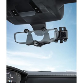 WANGCL 360 ° 2-in-1 drehbarer und einziehbarer Rückspiegel-Telefonhalter Universal-Telefonhalter Multifunktionale Telefonhalterung für das Auto