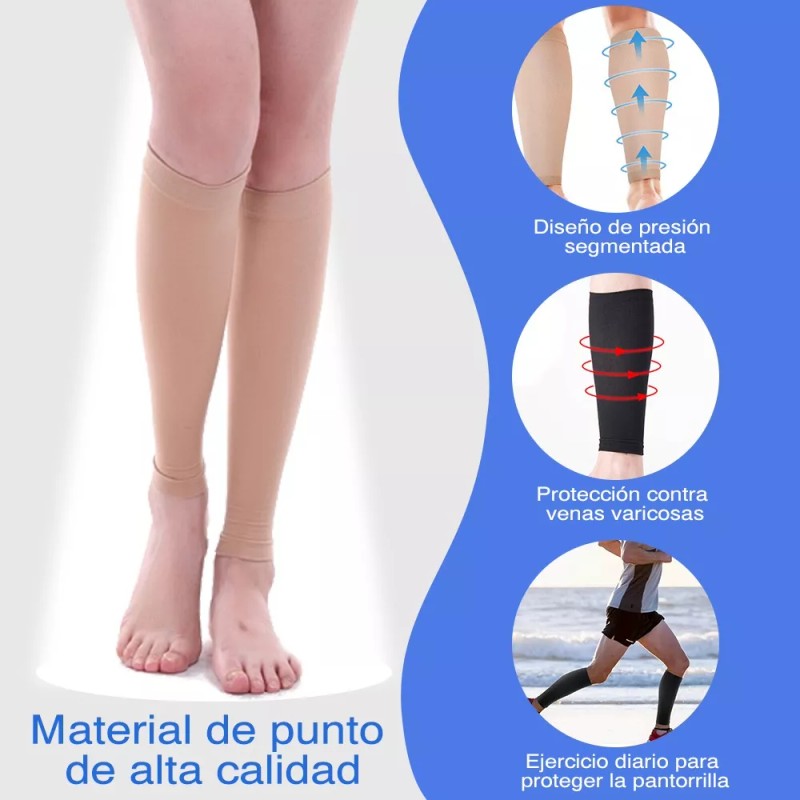 Medias De Compresion Venosa Pantorrilla Circulation Calcetas