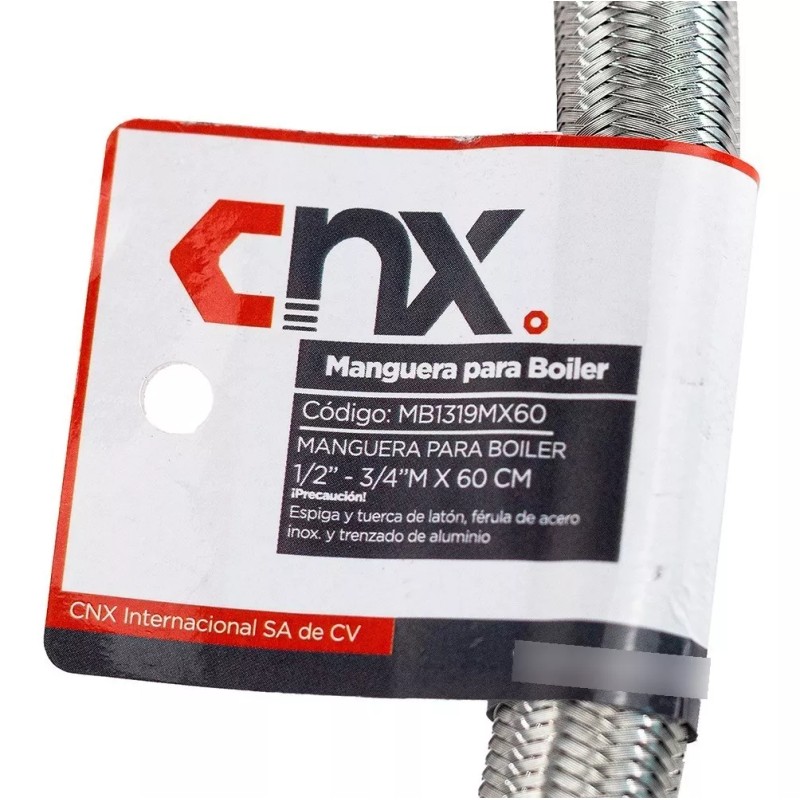 CNX Manguera Para Boiler 1/2 * 3/4 M 60 Cm