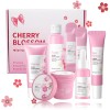 Fashion Base Skincare Gifts For Teenage Girls,Cherry Blossom Skincare Sets,Facial