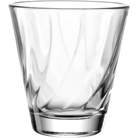 LEONARDO HOME Twist 023590 Water Glass, 1 Piece, Dishwasher-Safe Juice, High-Quality & Modern Drinking, Ergonomic, Suitable for Everyday Use & Curved Water, 215 ml