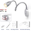 THALASSA 12V RV Gooseneck Reading Lamp with Dimmer Switch -