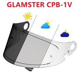 Moto Helmet Visor for Shoei Glamster CPB 1V, UV Protection, Anti-Fog Interchangeable Replacement Visor, Secure Locking Quick Change Visor
