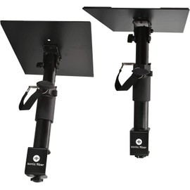 Sonic Fiber Desk Clamp Speaker Stand Pair, Adjustable Desktop Speaker Stand, Studio Monitor Speaker Stands