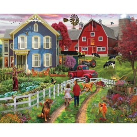 White Mountain Puzzles Country Farm Life, 1000 Piece Jigsaw Puzzle