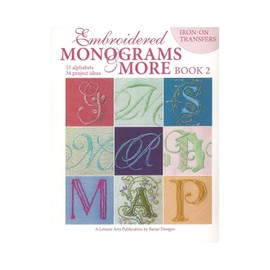 LEISURE ARTS - Libro 2 con monogramas Bordados