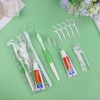 HAIFOTRVA 50 Set Disposable Toothbrushes with Toothpaste,5-in-1 Personal Care Travel