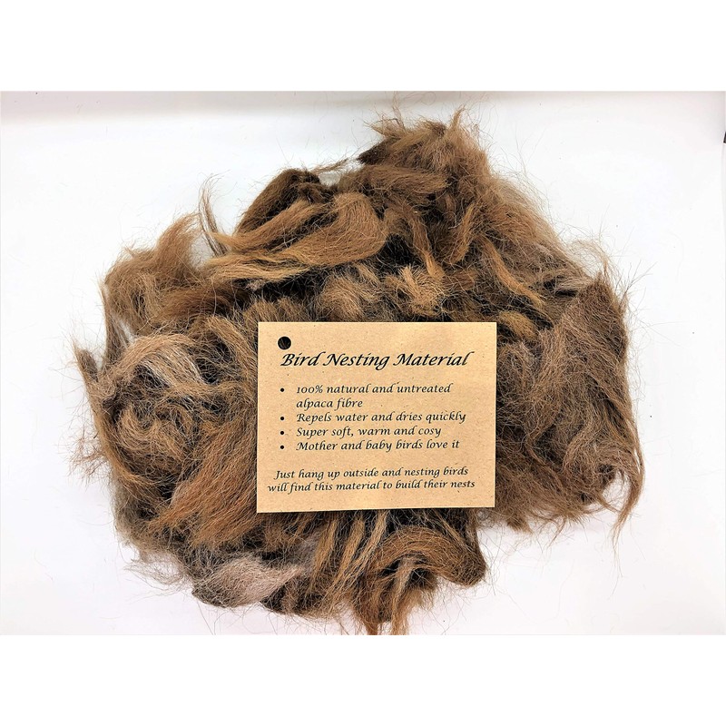 Bird Nesting Material (Alpaca Fibre) Wool Natural Organic