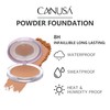 POWDER FOUNDATION soft-focus formula, fine pores, and long-las ting, makeup
