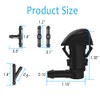 Windshield Washer Nozzles Kit, Windshield Washer Hose Kit with Connectors