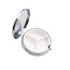 1 x Portable Round Metal Pill Box Mini Pill Organizer
