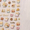 Dedyel Cute Nail Stickers 5D Embossed Cartoon Kawaii Animal Self-Adhesive