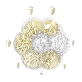 WELANE Teardrop Pearl Beads, 850 PCS Drop Shape Loose Pearls for Jewelry Making, Craft, Necklace, Bracelets (7 Size)