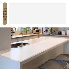 Large Silicone Mat, 78.7”x 15.7” Extra Thick Heat Resistant Mats, Nonslip Kitchen Countertop Protector Mat, Cuttable Waterproof Counter Protector Mats for Kitchen Island Workbench (Semitransparent)